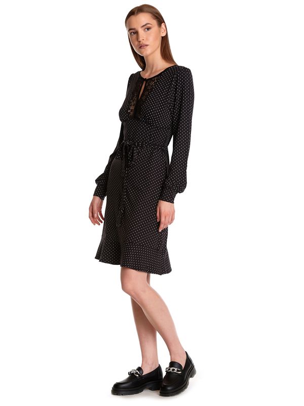 Nastrovje Potsdam Vive Maria Paris Tea Time Damen A-Linien-Kleid Schwarz Allover