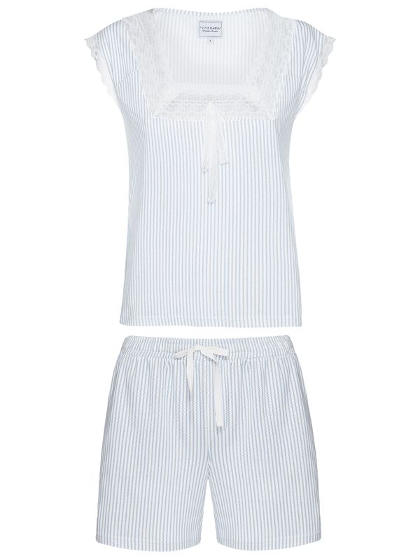 Nastrovje Potsdam Vive Maria Penelope Summer Damen Pyjama blau allover