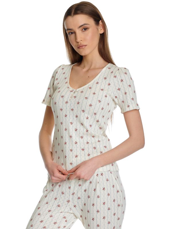 Nastrovje Potsdam Vive Maria Petite Fleur Damen Pyjama Creme/allover