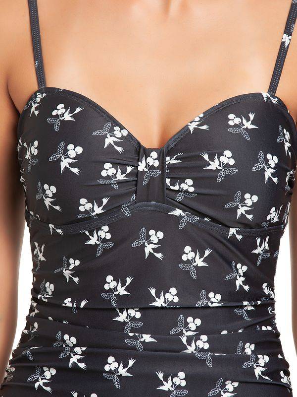 Nastrovje Potsdam Vive Maria Pick The Cherry Damen Badeanzug Schwarz Allover