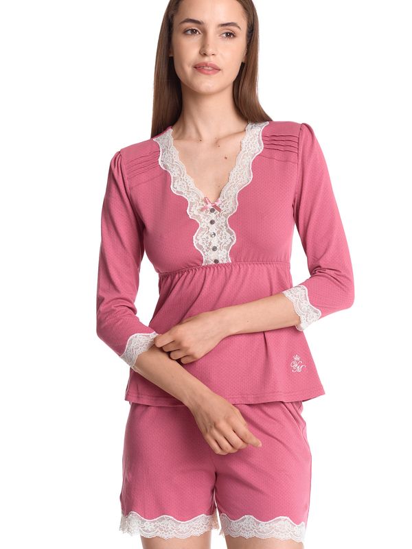 Nastrovje Potsdam Vive Maria Pink Princess Damen Pyjama Pink