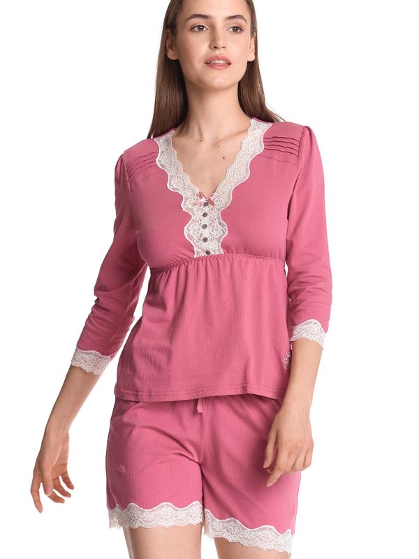 Nastrovje Potsdam Vive Maria Pink Princess Damen Pyjama Pink