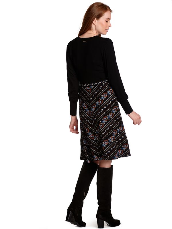 Nastrovje Potsdam Vive Maria Poetry Girl Damen A-Linien-Kleid Schwarz Allover