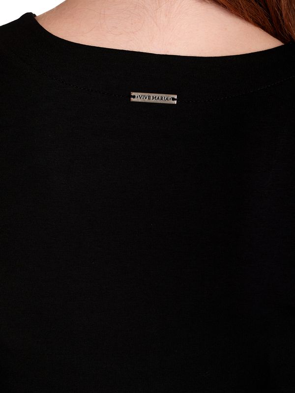 Nastrovje Potsdam Vive Maria Poetry Girl Damen A-Linien-Kleid Schwarz Allover