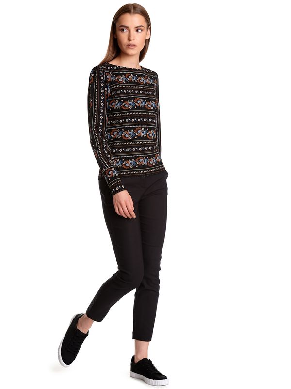 Nastrovje Potsdam Vive Maria Poetry Girl Damen Langarmshirt Schwarz Allover