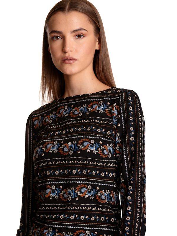 Nastrovje Potsdam Vive Maria Poetry Girl Damen Langarmshirt Schwarz Allover