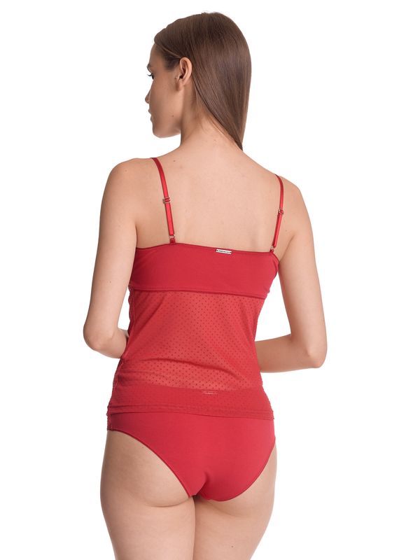 Nastrovje Potsdam Vive Maria Red Boudoir Damen Wäscheset: Top Mit Panty Rot