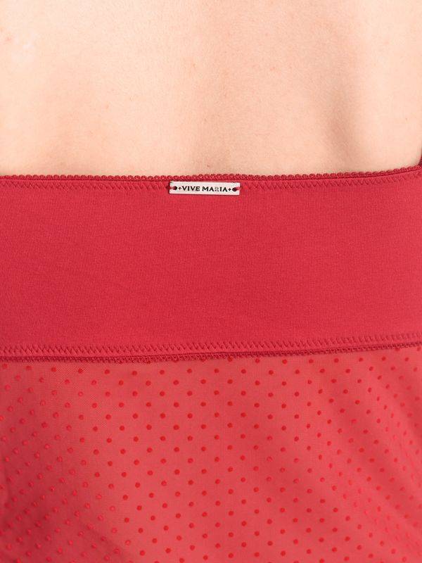 Nastrovje Potsdam Vive Maria Red Boudoir Damen Wäscheset: Top Mit Panty Rot