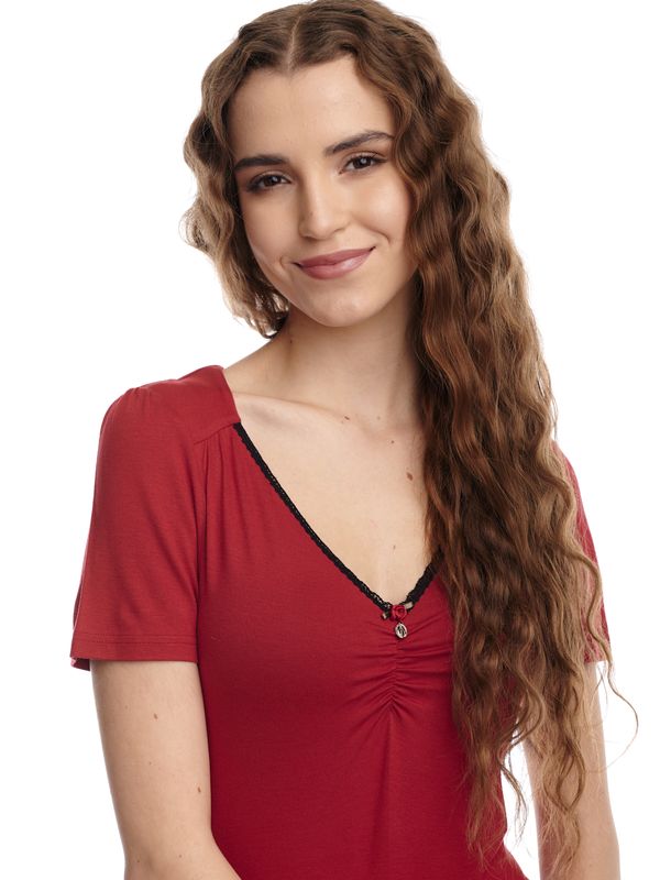 Nastrovje Potsdam Vive Maria Red Lilly Damen T-Shirt Rot