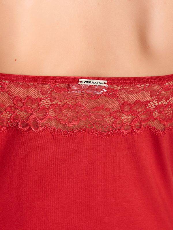Nastrovje Potsdam Vive Maria Red Lolita Damen Wäscheset: Top Mit Panty Rot