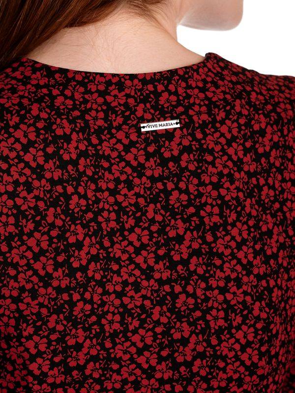 Nastrovje Potsdam Vive Maria Red Passion Damen 3/4-Arm-Shirt Schwarz Allover