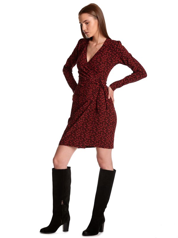 Nastrovje Potsdam Vive Maria Red Passion Damen Wickelkleid Schwarz Allover