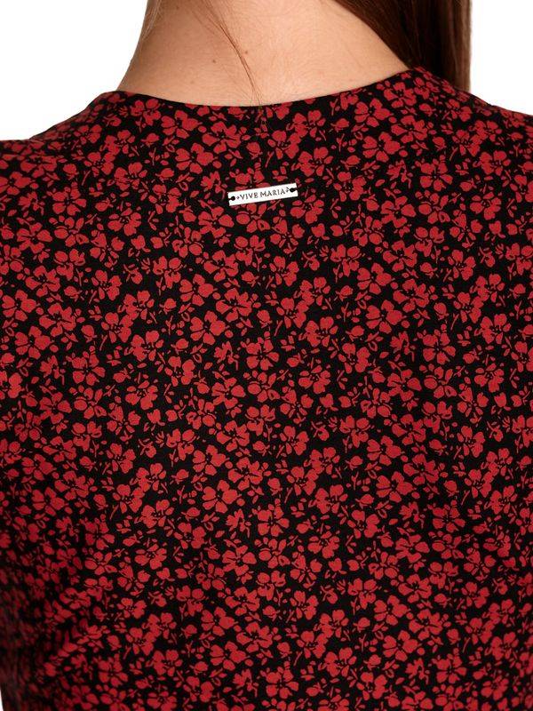 Nastrovje Potsdam Vive Maria Red Passion Damen Wickelkleid Schwarz Allover