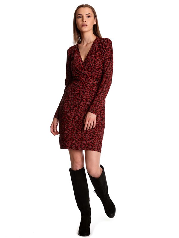 Nastrovje Potsdam Vive Maria Red Passion Damen Wickelkleid Schwarz Allover