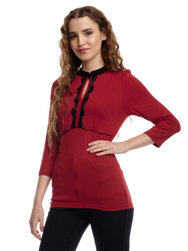 Nastrovje Potsdam Vive Maria Red Saigon Damen Stehkragenshirt Rot