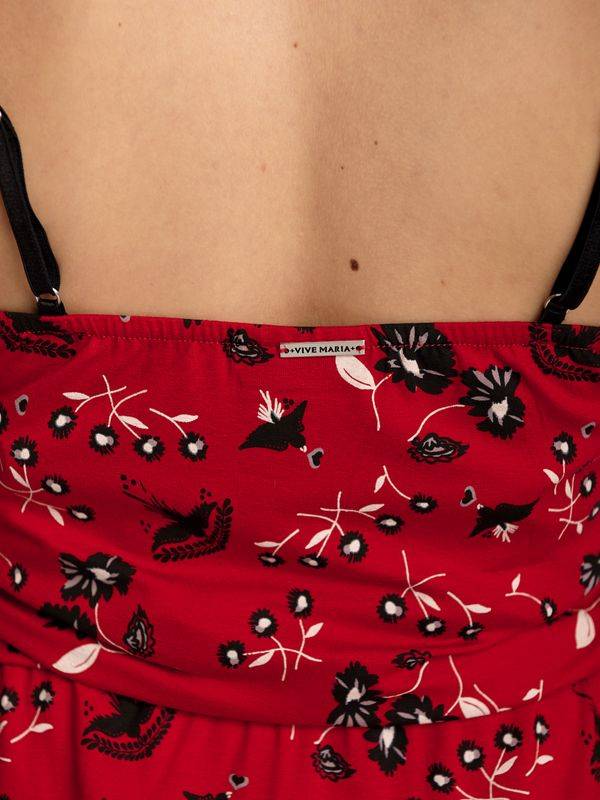 Nastrovje Potsdam Vive Maria Red Summer Damen Trägerkleid Rot Allover