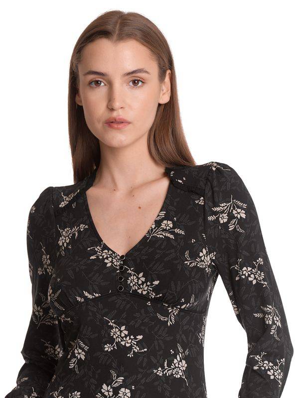 Nastrovje Potsdam Vive Maria Reverie Damen Langarmshirt Schwarz Allover