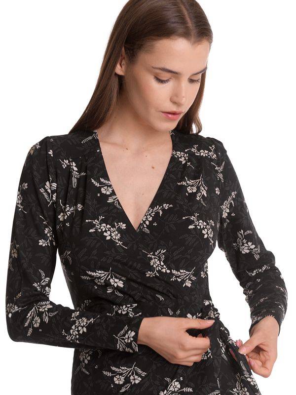 Nastrovje Potsdam Vive Maria Reverie Wrap Damen Wickelkleid Schwarz Allover