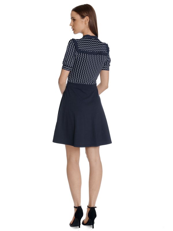 Nastrovje Potsdam Vive Maria Romantic Sailor Damen A-Linien-Kleid Blau Allover