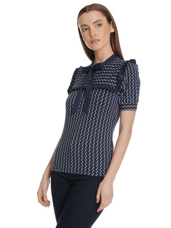 Nastrovje Potsdam Vive Maria Romantic Sailor Damen Blusenshirt Blau Allover