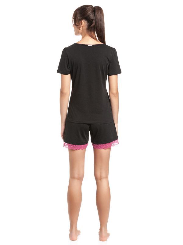 Nastrovje Potsdam Vive Maria Sugar Babe Damen Pyjama Schwarz