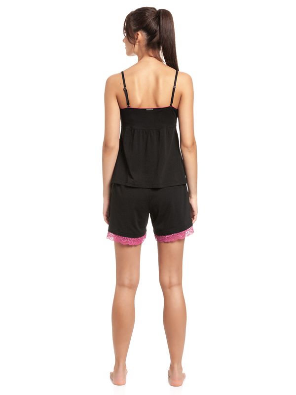 Nastrovje Potsdam Vive Maria Sugar Girl Damen Pyjama Schwarz