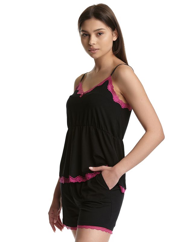 Nastrovje Potsdam Vive Maria Sugar Lovly Dream Damen Schlaftop Schwarz