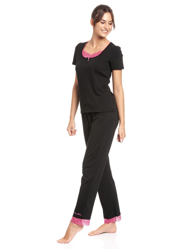 Nastrovje Potsdam Vive Maria Sugar Night Damen Pyjama Schwarz