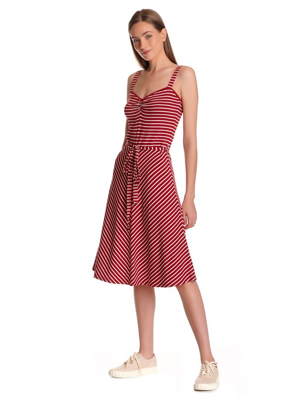 Nastrovje Potsdam Vive Maria Summer Capri Damen Trägerkleid Rot Allover