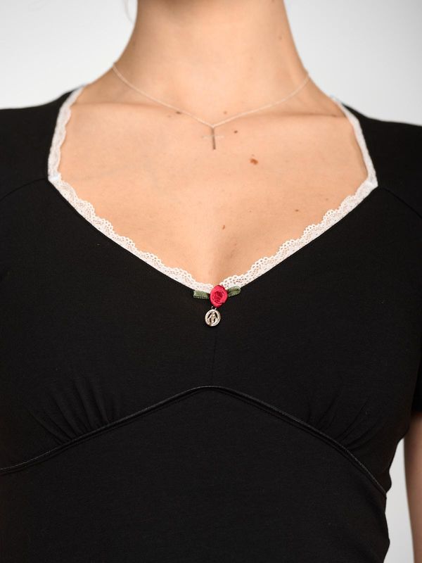 Nastrovje Potsdam Vive Maria Summer Lolita Damen T-Shirt Schwarz