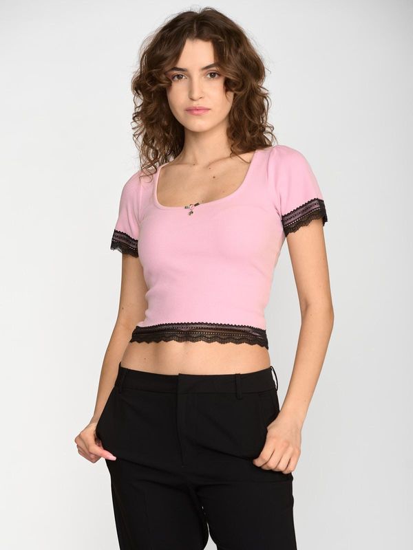 Nastrovje Potsdam Vive Maria Sweet Cropped Shirt Damen T-Shirt Rosa