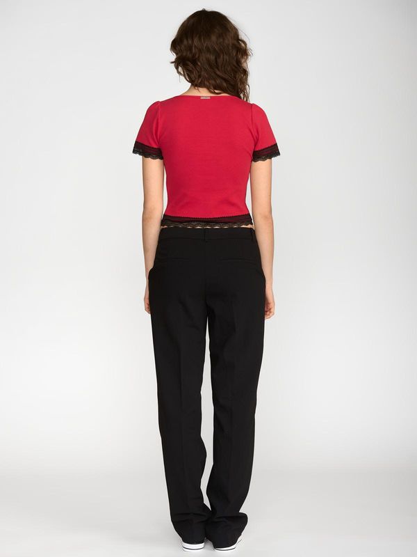 Nastrovje Potsdam Vive Maria Sweet Cropped Shirt Damen T-Shirt Rot