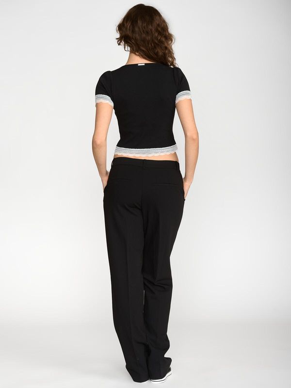 Nastrovje Potsdam Vive Maria Sweet Cropped Shirt Damen T-Shirt Schwarz