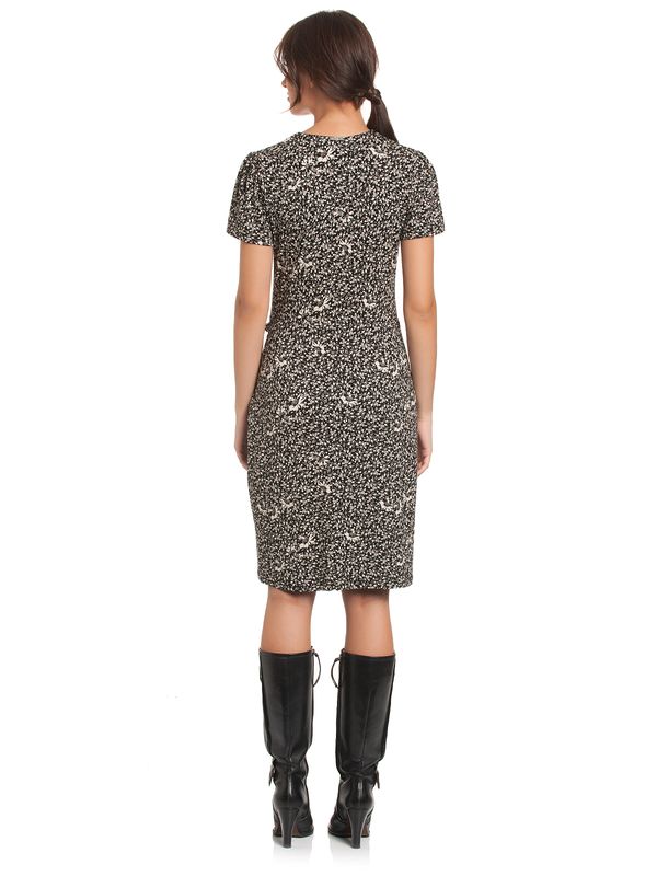 Nastrovje Potsdam Vive Maria Sweet Marguerite Damen Wickelkleid Schwarz Allover