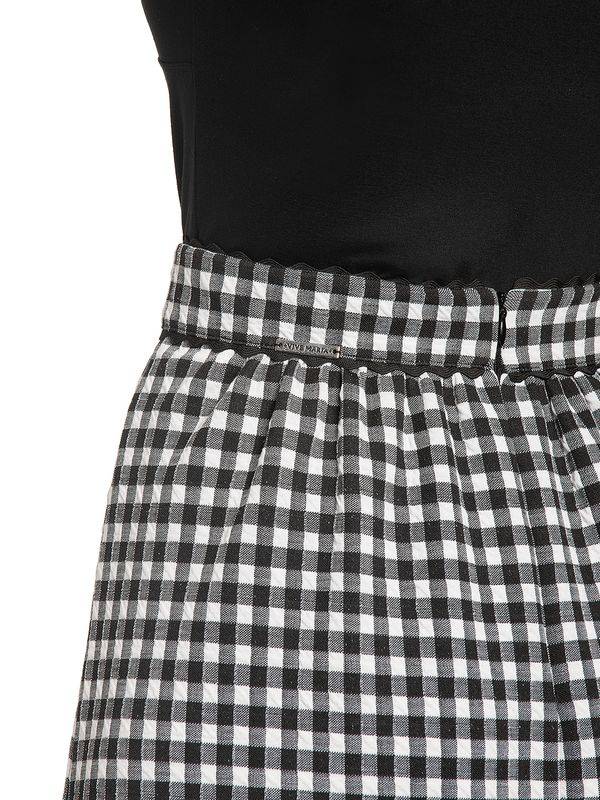 Nastrovje Potsdam Vive Maria Sweet Vichy Damen A-Linien-Rock Schwarz/creme