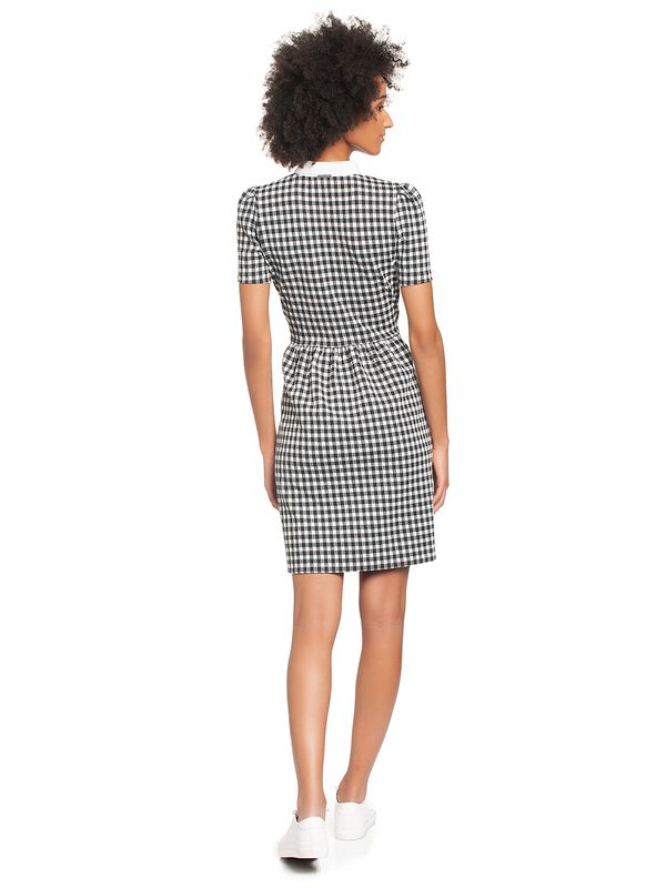 Nastrovje Potsdam Vive Maria Sweet Vichy Damen Blusenkleid Schwarz/creme