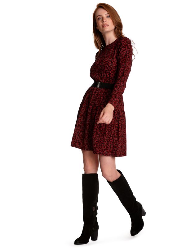 Nastrovje Potsdam Vive Maria Swinging Passion Damen A-Linien-Kleid Schwarz Allover