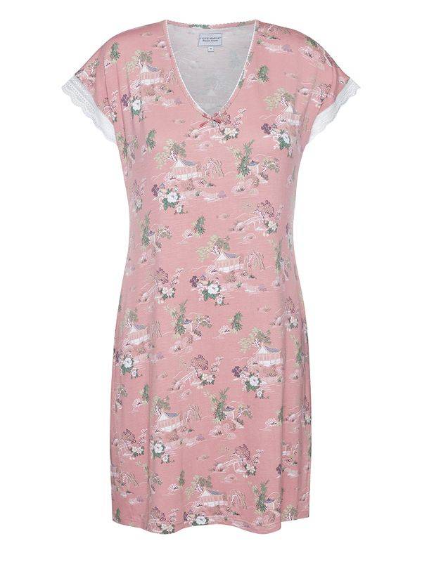 Nastrovje Potsdam Vive Maria Teahouse Rose Damen Nachthemd Lightpink Allover