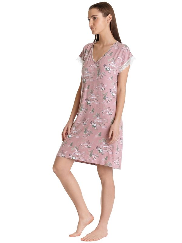 Nastrovje Potsdam Vive Maria Teahouse Rose Damen Nachthemd Lightpink Allover