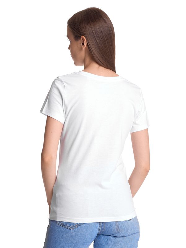 Nastrovje Potsdam Vive Maria Thank God Jesus Damen T-Shirt Weiss