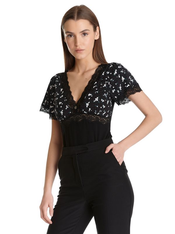 Nastrovje Potsdam Vive Maria Valérie In Paris Damen T-Shirt Schwarz Allover