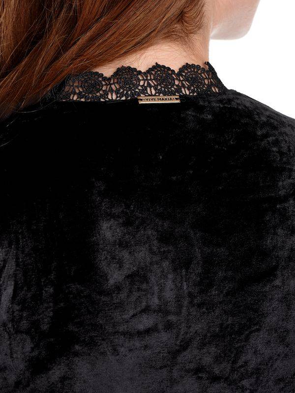 Nastrovje Potsdam Vive Maria Velvet Dream Damen Blusenkleid Schwarz