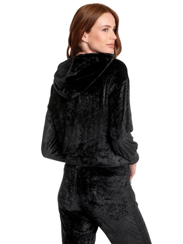 Nastrovje Potsdam Vive Maria Velvet Dream Damen Kapuzensweatjacke Schwarz