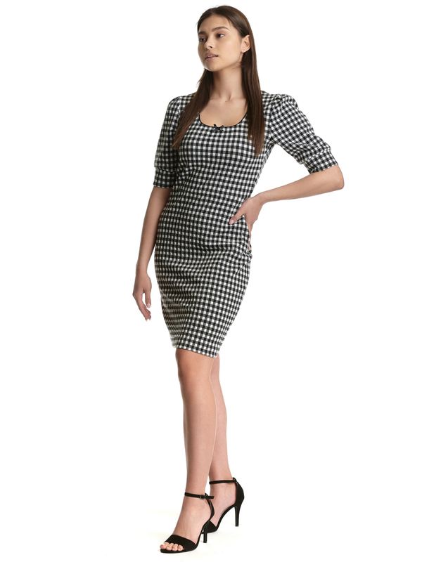 Nastrovje Potsdam Vive Maria Vichy Etui Damen Etuikleid Schwarz/creme