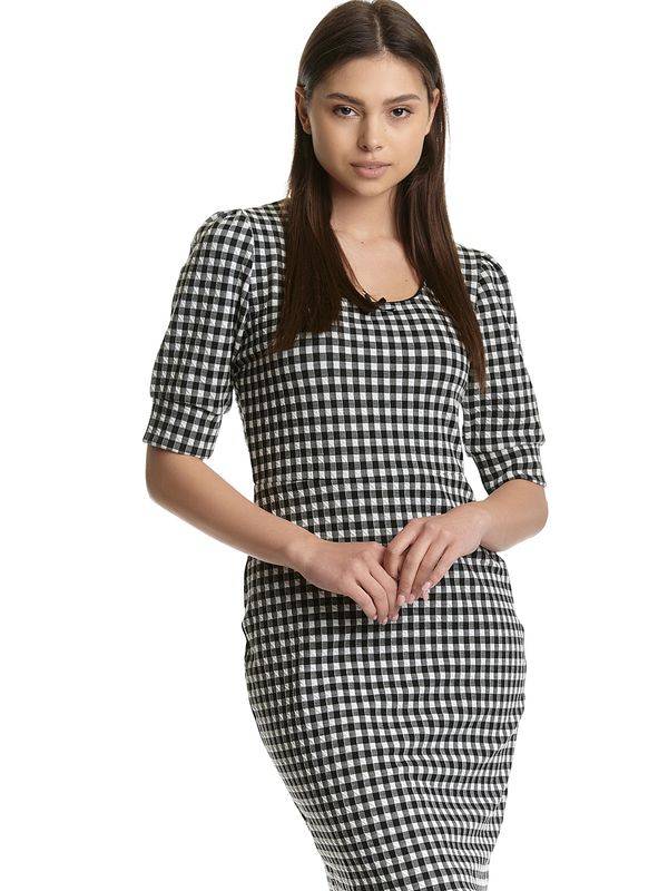 Nastrovje Potsdam Vive Maria Vichy Etui Damen Etuikleid Schwarz/creme