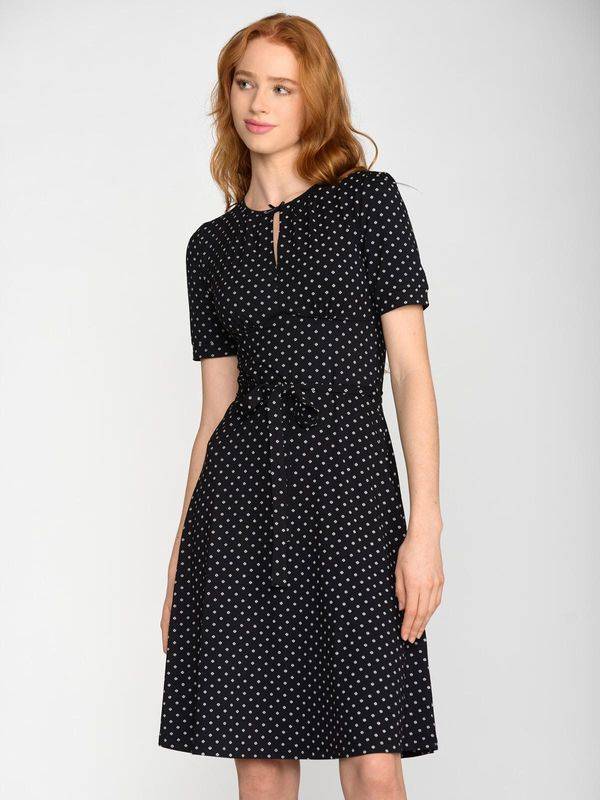 Nastrovje Potsdam Vive Maria Vintage Èmelie Damen A-Linien-Kleid Schwarz Allover