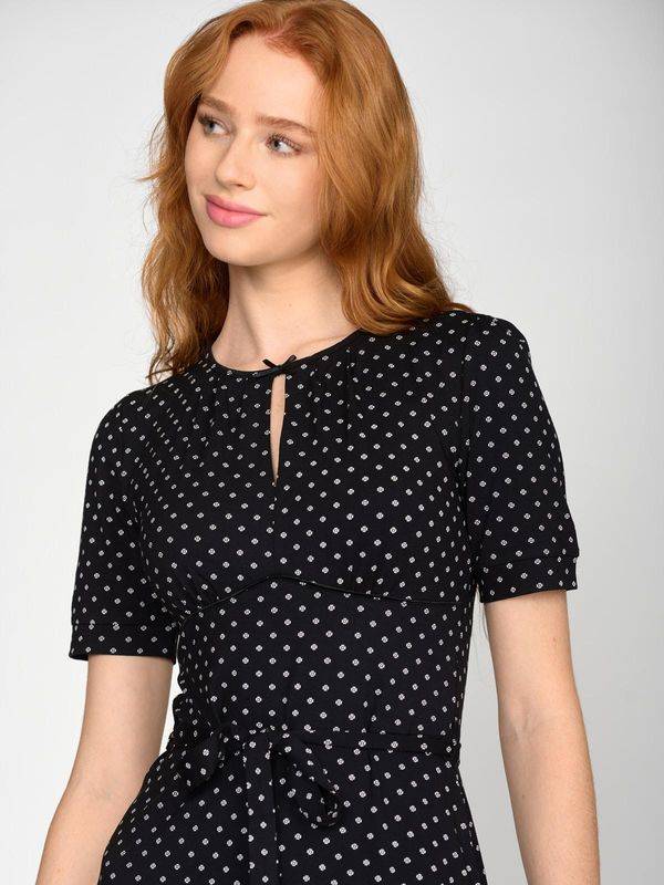 Nastrovje Potsdam Vive Maria Vintage Èmelie Damen A-Linien-Kleid Schwarz Allover