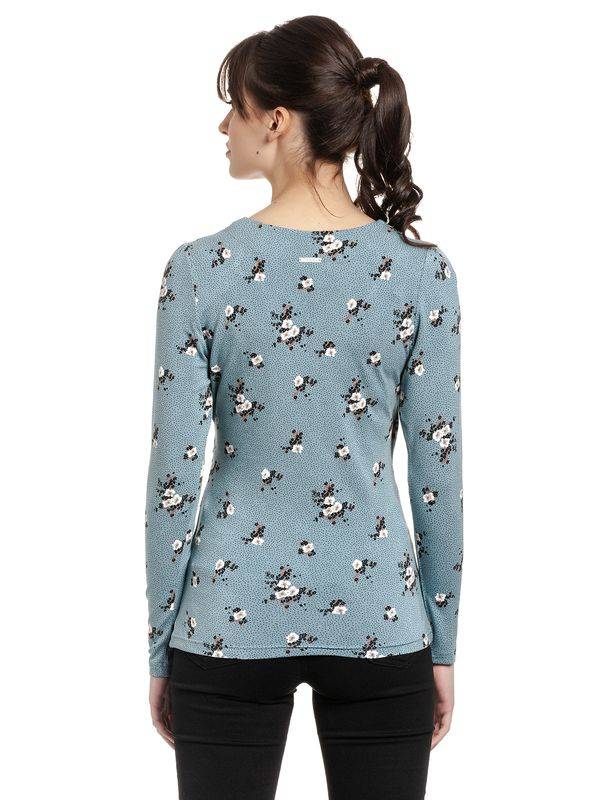 Nastrovje Potsdam Vive Maria Waiting For You Damen Langarmshirt Blau Allover