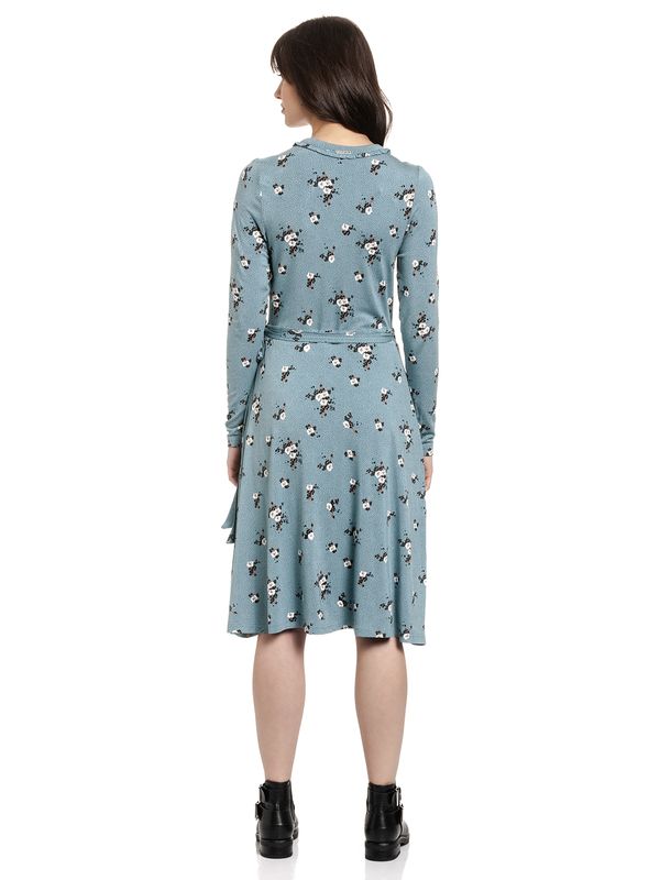 Nastrovje Potsdam Vive Maria Waiting For You Damen Wickelkleid Blau Allover