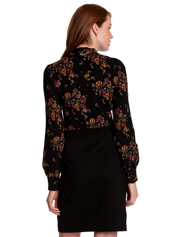 Nastrovje Potsdam Vive Maria Writing Diary Damen Blusenkleid Schwarz Allover